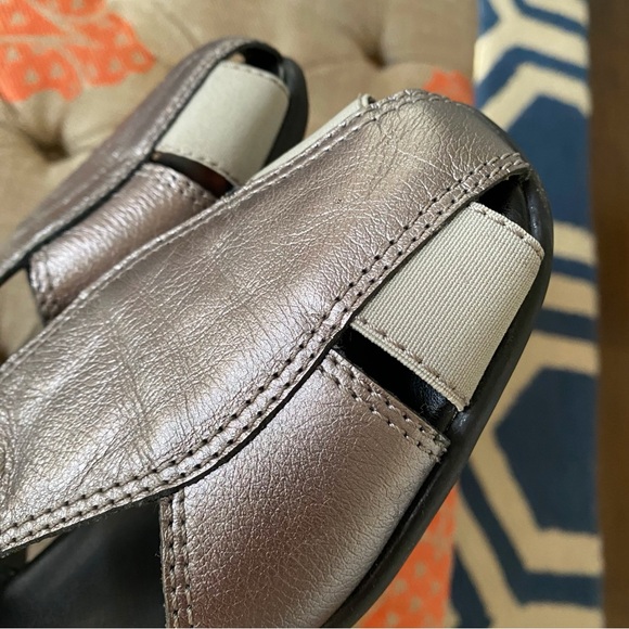 💎 TLC SILVER BLACK METTALIC CUT OUT SHOES! - Picture 10 of 15